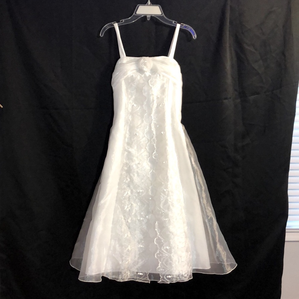 White formal dress